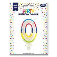 Bougie chiffre pailletée - Clairefontaine - Image principale