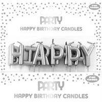 Bougies métalliques Happy Birthday - Clairefontaine