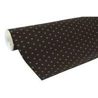 Rouleau papier cadeau 60g 50x0,70m Noir étoiles or - Clairefontaine