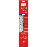 Lot 2 rouleaux papier cadeau 80g 5x0,35m rouge/bleu - Clairefontaine thumbnail image