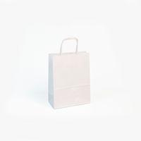 Paquet de 25 sacs kraft lisse 100g, 16x8x21cm, Blanc - Image principale