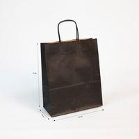 Paquet de 25 sacs kraft vergé 100g, 22x10x27cm, Noir - Image principale