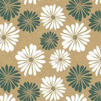 Rouleau kraft brut 70g, 50x0,70m Pâquerettes thumbnail image 2