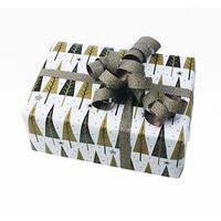 Rouleau papier cadeau 60g, 50x0,70m Sapin noir/or - Image 2
