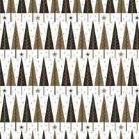 Rouleau papier cadeau 60g, 50x0,70m Sapin noir/or - Image 3