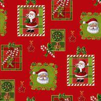 Rouleau papier cadeau 60g, 50x0,70m Père Noël mosaïque thumbnail image 2