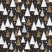 Rouleau papier cadeau 60g, 50x0,70m Sapin fond noir thumbnail image 3