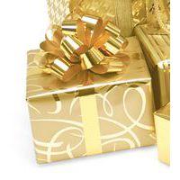 Rouleau papier cadeau 80g 50x0,70m Arabesques dorées - Image 2