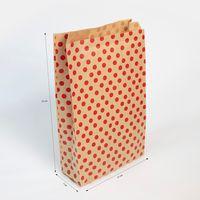 Sachet de 50 pochettes kraft, 21x37+7cm, Pois - Image 4