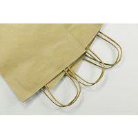 Paquet de 25 sacs kraft vergé 100g, 16x8x21cm brun - Image 2