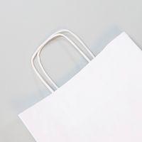 Paquet de 25 sacs kraft lisse 100g, 22x10x27cm, Blanc thumbnail image 2