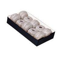 Plateau de 10 pelotes de fil métallisé 20mx1mm, Argent - Image 2
