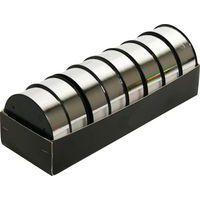 Plateau de 8 bobinots métallisés 10mx25mm, Argent - Image 2