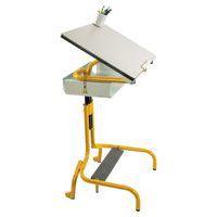 Table scolaire HERGON + avec roulettes avec casier