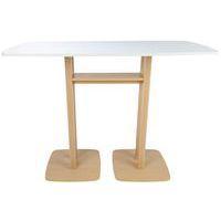 Table de réunion haute Woody 6 personnes plateau uni - Manutan Expert thumbnail image 3