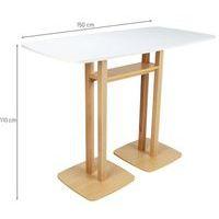 Table de réunion haute Woody 6 personnes plateau uni - Manutan Expert thumbnail image 7