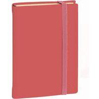 Carnet de note 24 ligné en soie 16x24 cm corail - Image principale