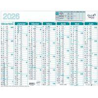 Calendrier banque Classic - 27x21 cm - Année 2026 - Quo Vadis