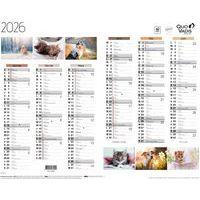 Calendrier 2026 Animaux Fantaisie - Quo Vadis
