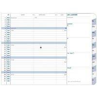 Agenda mensuel 2025 12 mois Club Plain - 10x15 cm - Noir thumbnail image 2