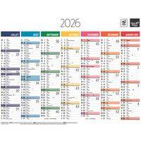 Lot de 10 Calendrier banque fr arc en ciel par 10 - 43x33,5cm thumbnail image 2