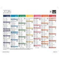 Lot de 10 Calendrier banque fr arc en ciel par 10 - 27x21cm thumbnail image 2