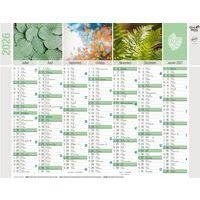 Lot de 10 Calendrier banque recyclé fr equology par 10 - 43x33,5cm - Image 2
