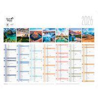 Lot de 10 Calendrier fantaisie fr la terre par 10 - 43x33,5cm - Image 2