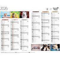 Lot de 10 Calendrier 2025 FANTAISIE 27X21 animaux par 10 thumbnail image 2