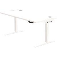 Bureau réglable Levado -Piètement blanc Plateau 160cm Blanc - Image principale