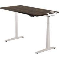 Bureau réglable Levado -Piètement gris Plateau 160cm Noyer - Image principale