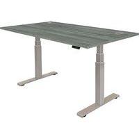 Bureau réglable Cambio -Piètement gris Plateau 160cm Chêne - Image principale