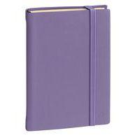 Carnet de note 15 ligné en soie avec élastique lilas - Image principale