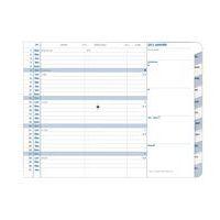 Agenda mensuel 2025 12 mois Club Plain - 10x15 cm - Rouge - Image 2