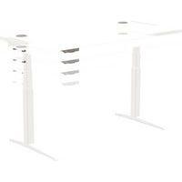 Bureau réglable Levado -Piètement blanc Plateau 140cm Blanc thumbnail image 5