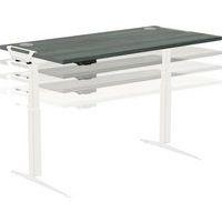 Bureau réglable Levado -Piètement blanc Plateau 140cm Chêne thumbnail image 3
