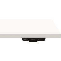 Bureau réglable Levado -Piètement blanc Plateau 180cm Gris thumbnail image 5