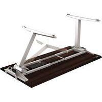 Bureau réglable Levado -Piètement gris Plateau 160cm Noyer - Image 5