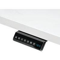 Bureau réglable Cambio -Piètement gris Plateau 120cm Blanc - Image 2