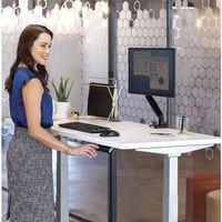 Bureau réglable Cambio -Piètement gris Plateau 140cm Gris - Image 2