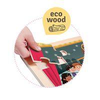Lot de 4 puzzles 'Les loisirs' de 24 pièces en bois. thumbnail image 8