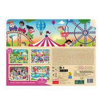 Lot de 4 puzzles 'Les loisirs' de 24 pièces en bois. thumbnail image 9