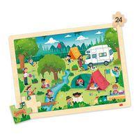 Lot de 4 puzzles 'Les loisirs' de 24 pièces en bois. thumbnail image 10