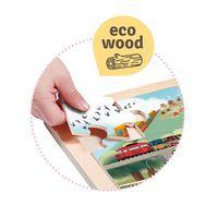 Lot de 4 puzzles 'Les transports' de 35 pièces en bois. thumbnail image 12