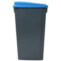 Poubelle 80 L avec couvercle tri sélectif Bleu Fente papier thumbnail image 4