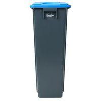Poubelle 80 L avec couvercle tri sélectif Bleu Fente papier thumbnail image 3