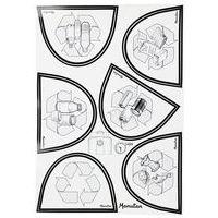 Poubelle 80 L avec couvercle tri sélectif Bleu Fente papier thumbnail image 7