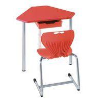 Chaise Coque Mahia2 appui sur table acier - Manutan Expert - Image 2