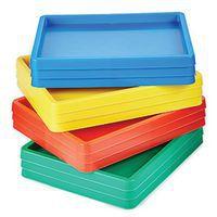 Mini plateau en plastique résistant - Lot de 12 assortis - Classmates