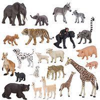 Animaux sauvages et leurs petits 22 figurines - Hope Education